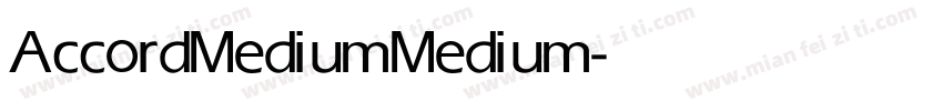 AccordMedium Medium字体转换